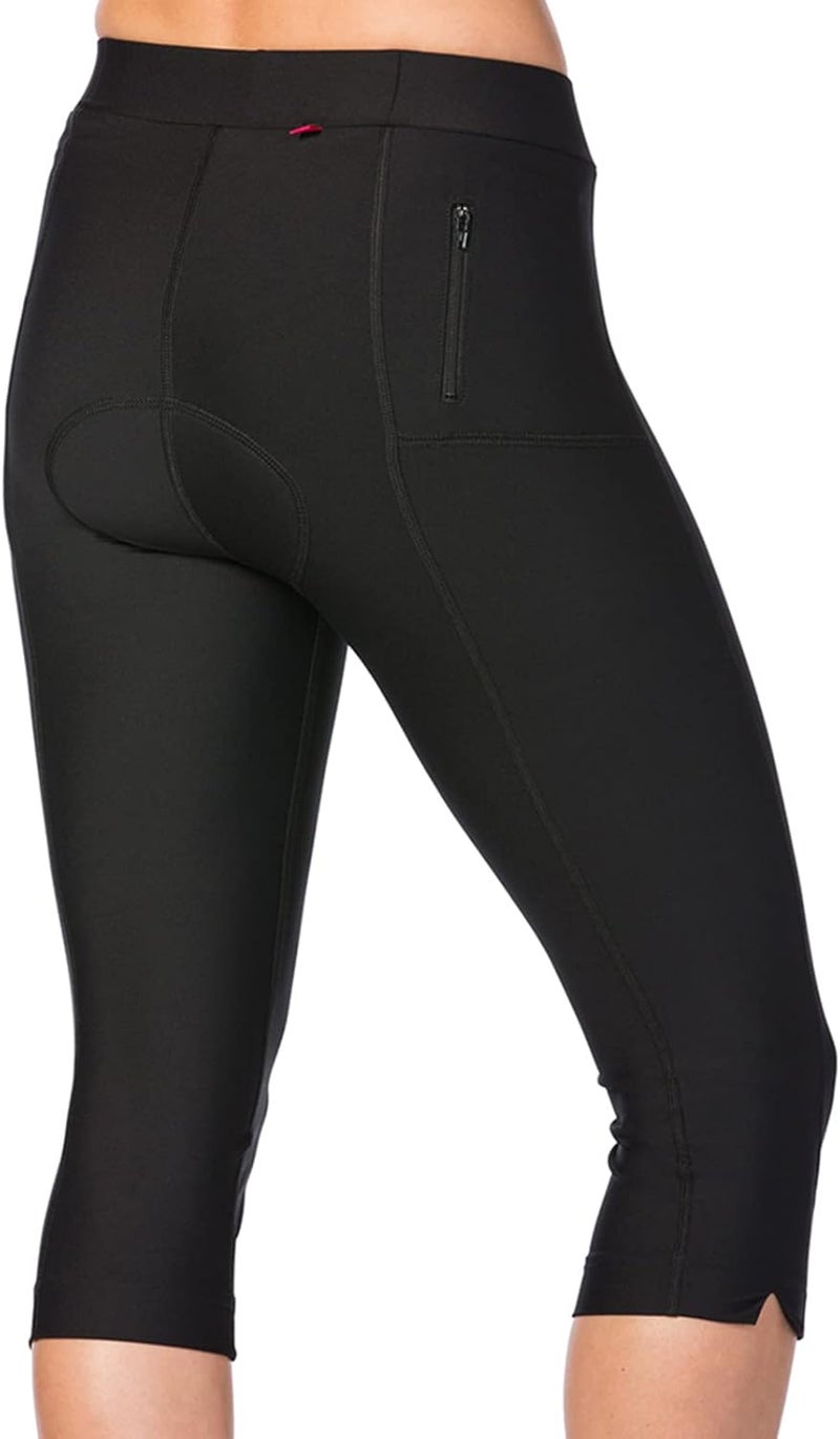 Terry Bike Pants Womens Cycling Capris Padded Spinnaker Knickers Spin Bike Capri Pants Womens Indoor Cycling Clothes - Image 3